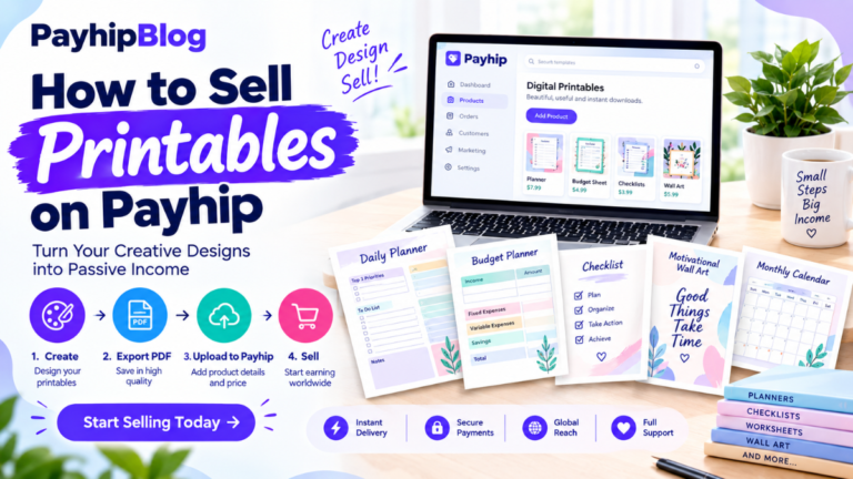 How to Sell Printables on Payhip: A Practical Beginner’s Guide